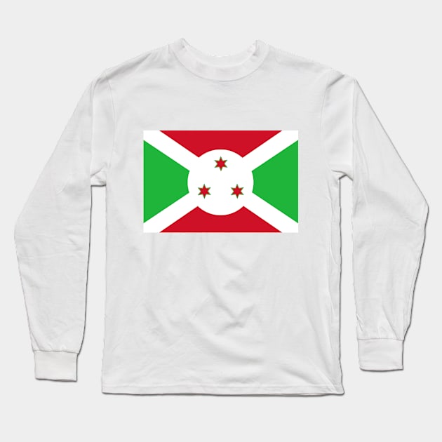 Burundi Long Sleeve T-Shirt by Wickedcartoons